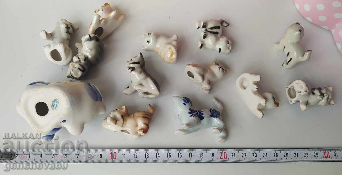 LOT Colecție de 13 pisici din porțelan - 6