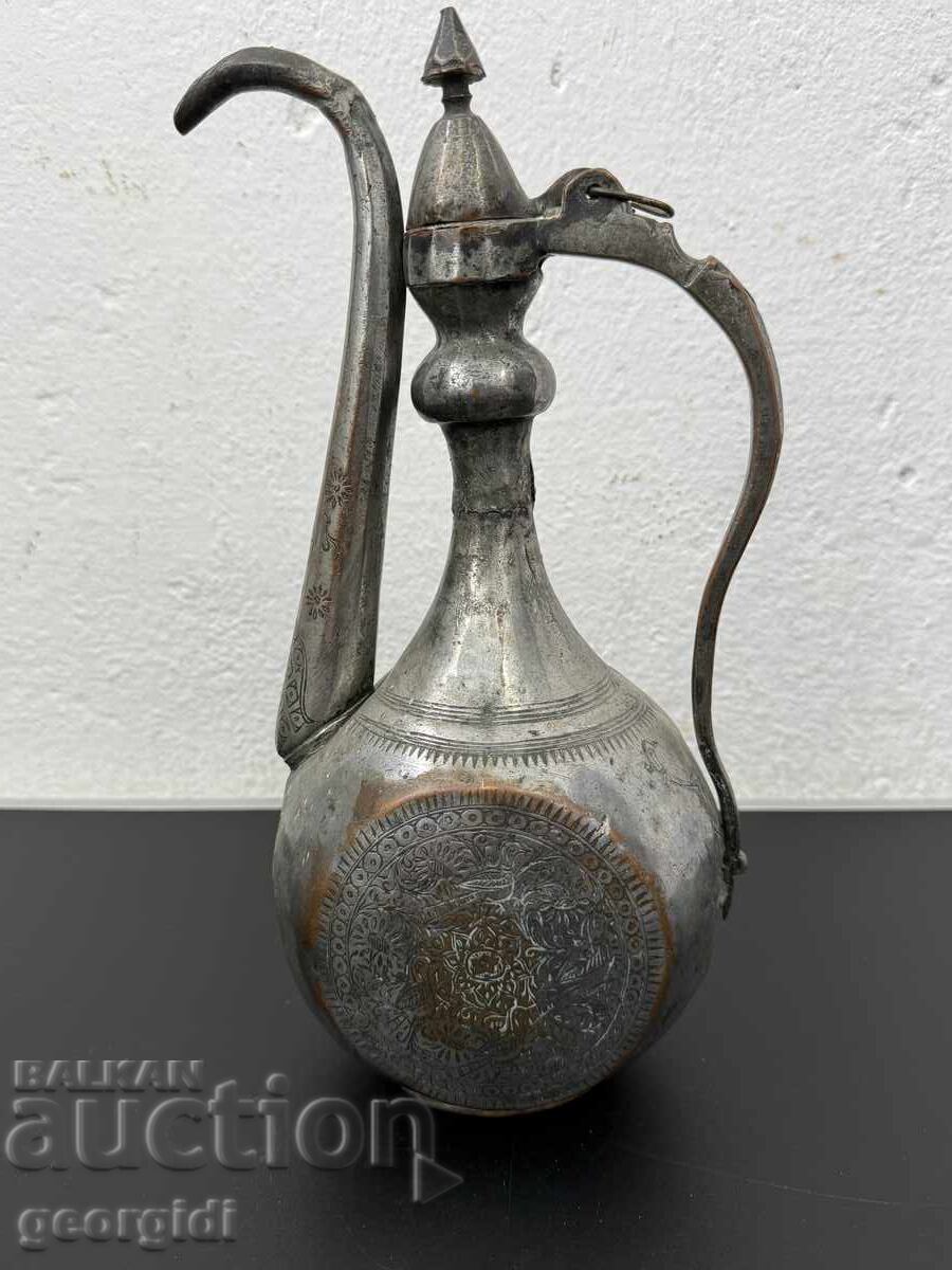 Автентичен османски ибрик с гравюри. №7844 - 7