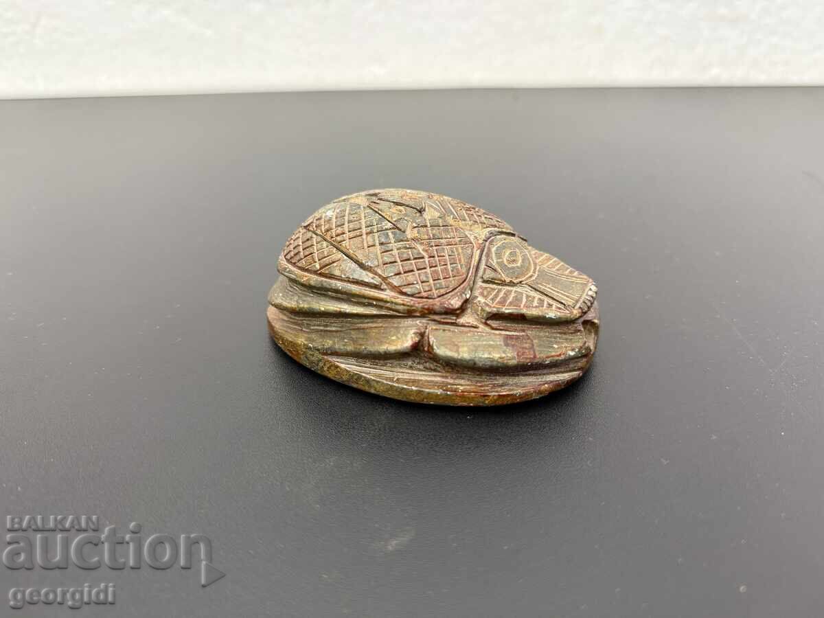 Scarab / beetle made of steatite / stone. No. 7845 with price € 70.00 | 136.91 BGN
