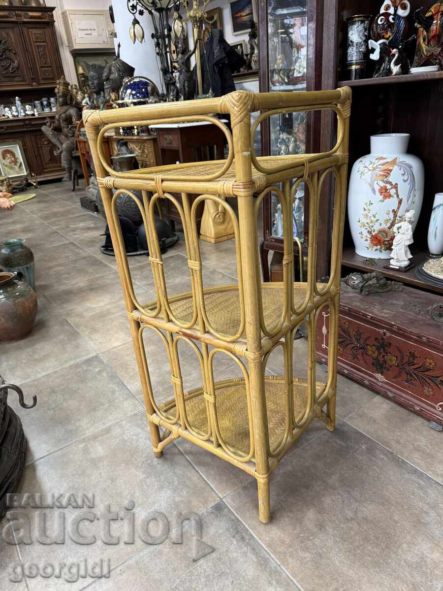 Γωνιακή ραφιέρα από ρατάν και μπαμπού. Νο. 7848 - 5