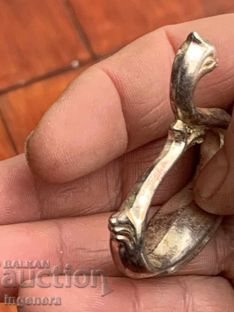 INELE PENTRU ȘERVEȚELE METAL ARGINTAT SERVIETĂ PENTRU NUNTĂ - LEBĂDĂ - 6