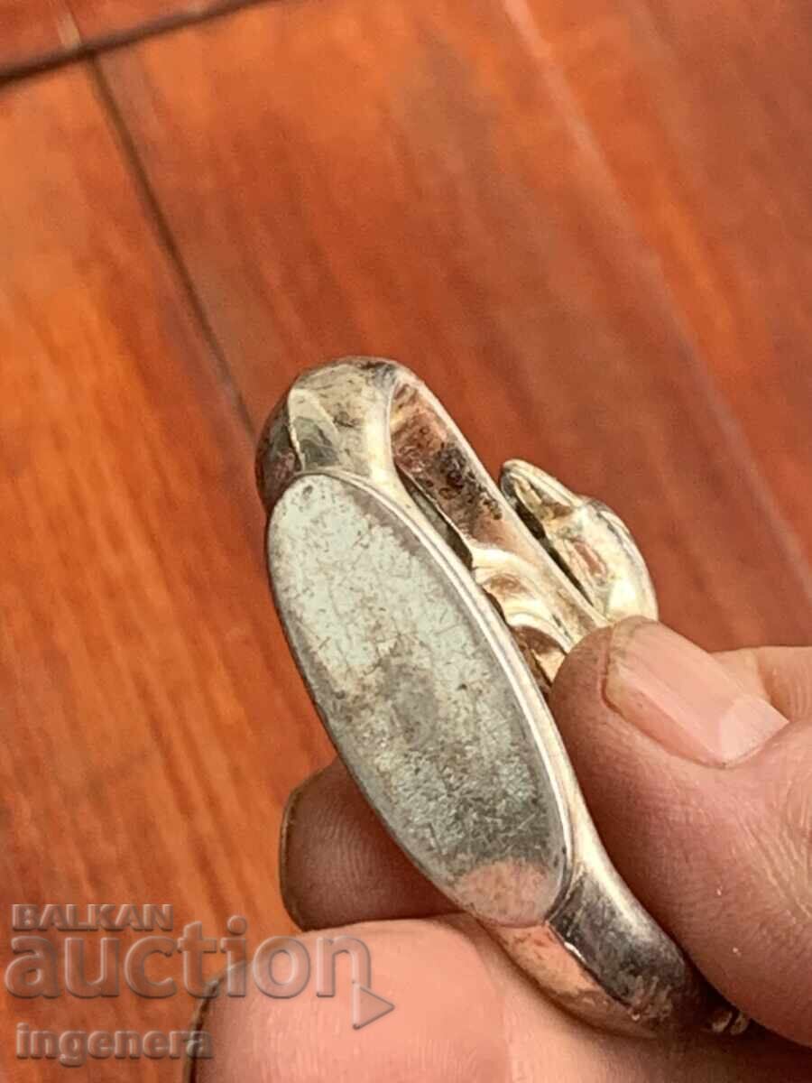 INELE PENTRU ȘERVEȚELE METAL ARGINTAT SERVIETĂ PENTRU NUNTĂ - LEBĂDĂ - 7