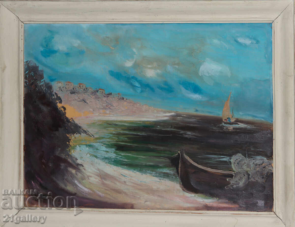 Κουντσιο Γκραντσαροφ, ελαιογραφίες θαλασσινό τοπίο