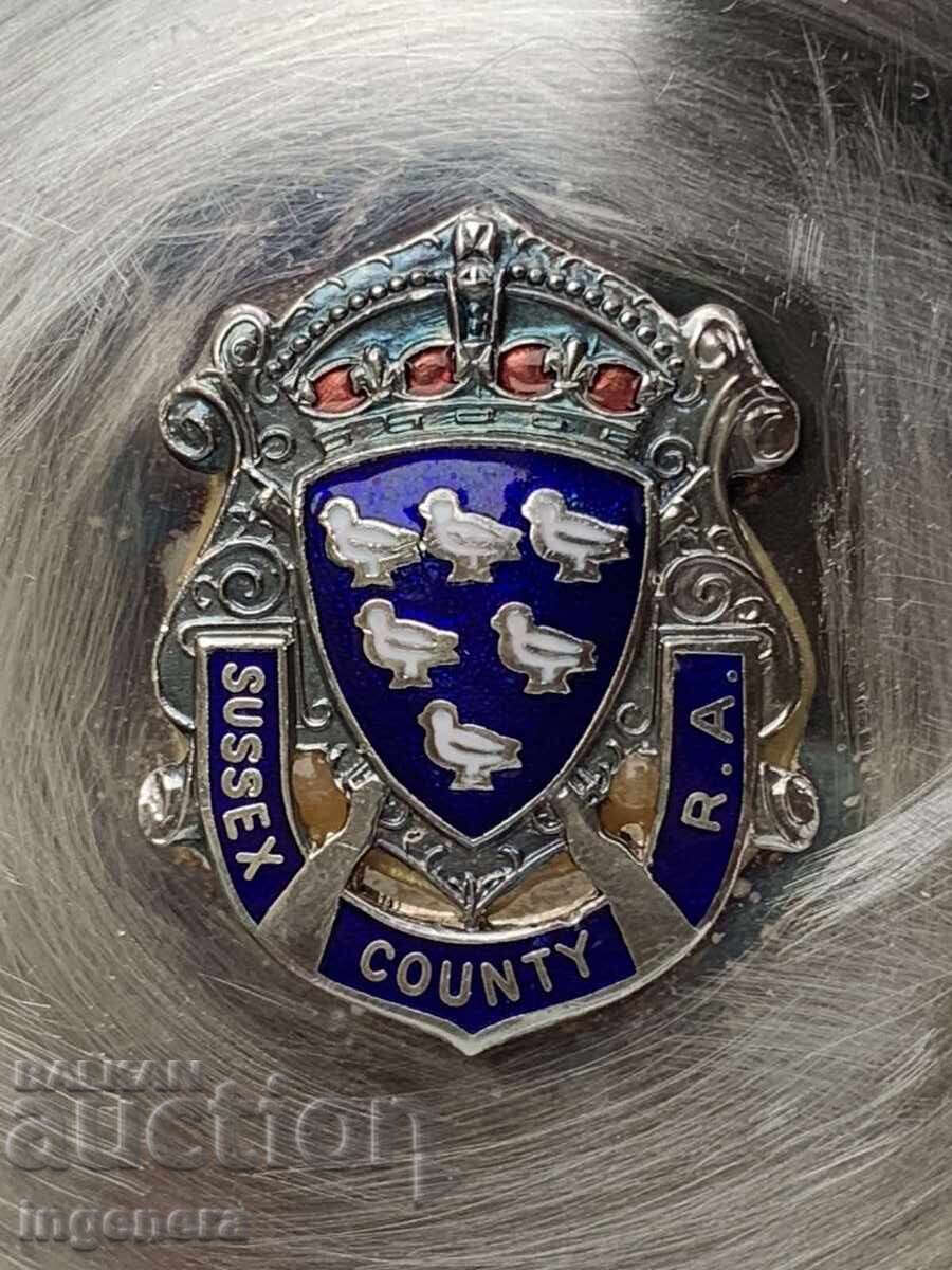 Licitație CENUȘAR METAL ARGINTAT VECHI ANGLIA