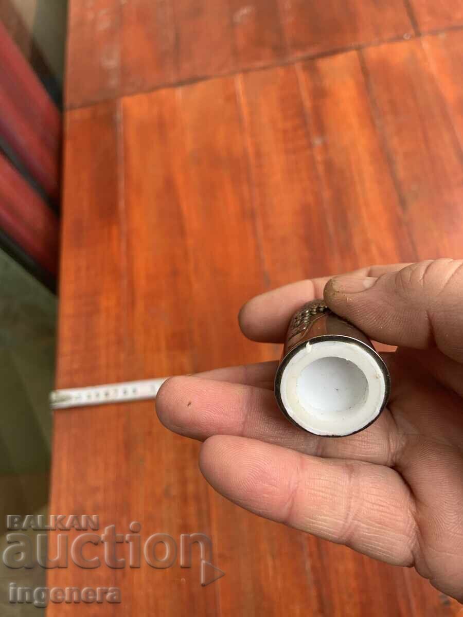 SOLNIȚĂ PIPERNIȚĂ METAL ARGINTAT VECHE ANGLIA - 5