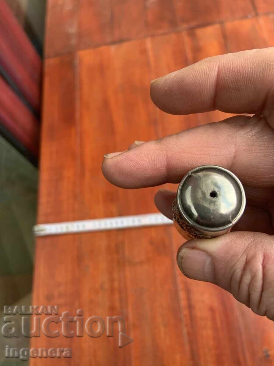 SOLNIȚĂ PIPERNIȚĂ METAL ARGINTAT VECHE ANGLIA - 7