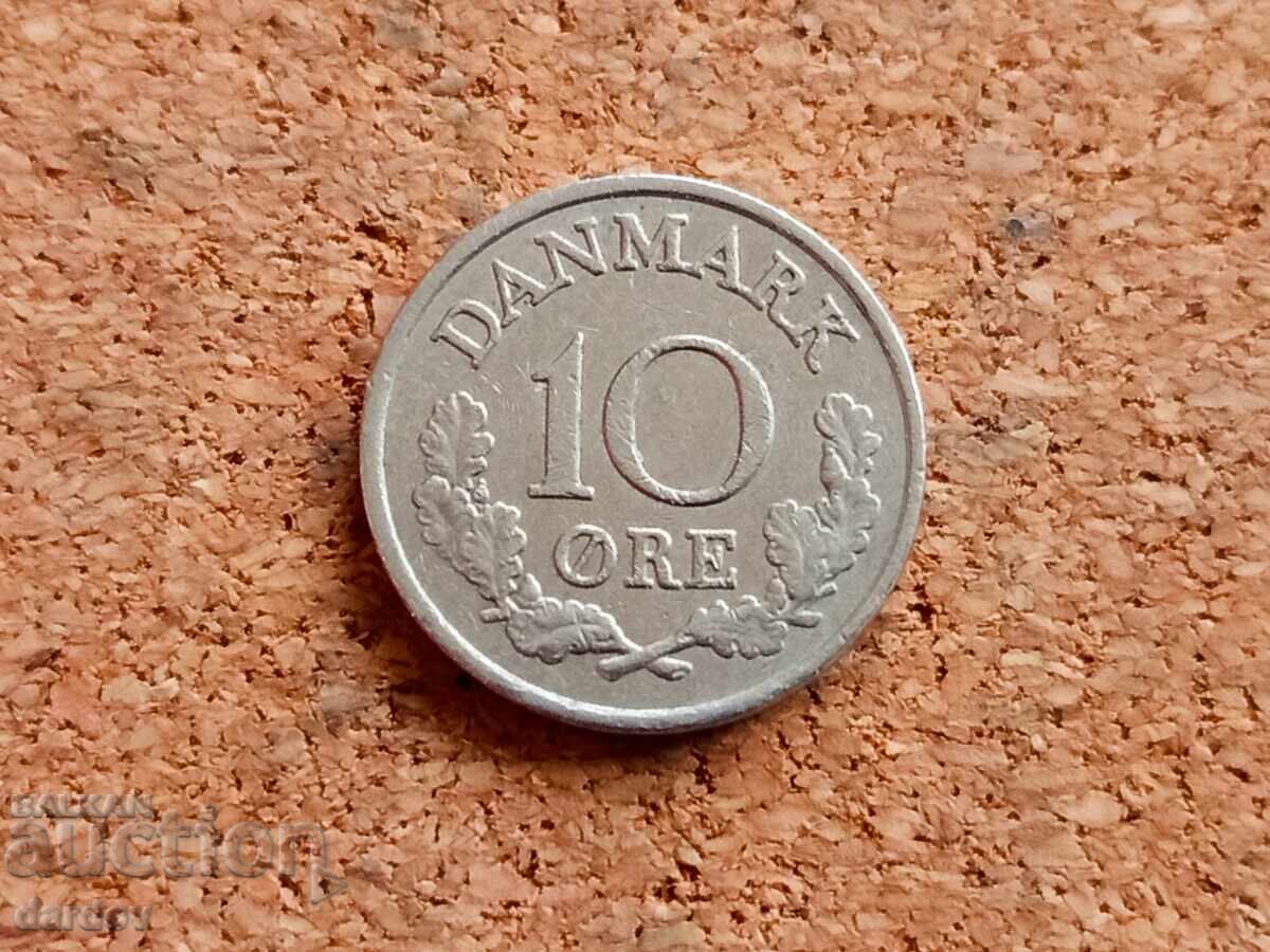 Danemarca 10 øre, 1972