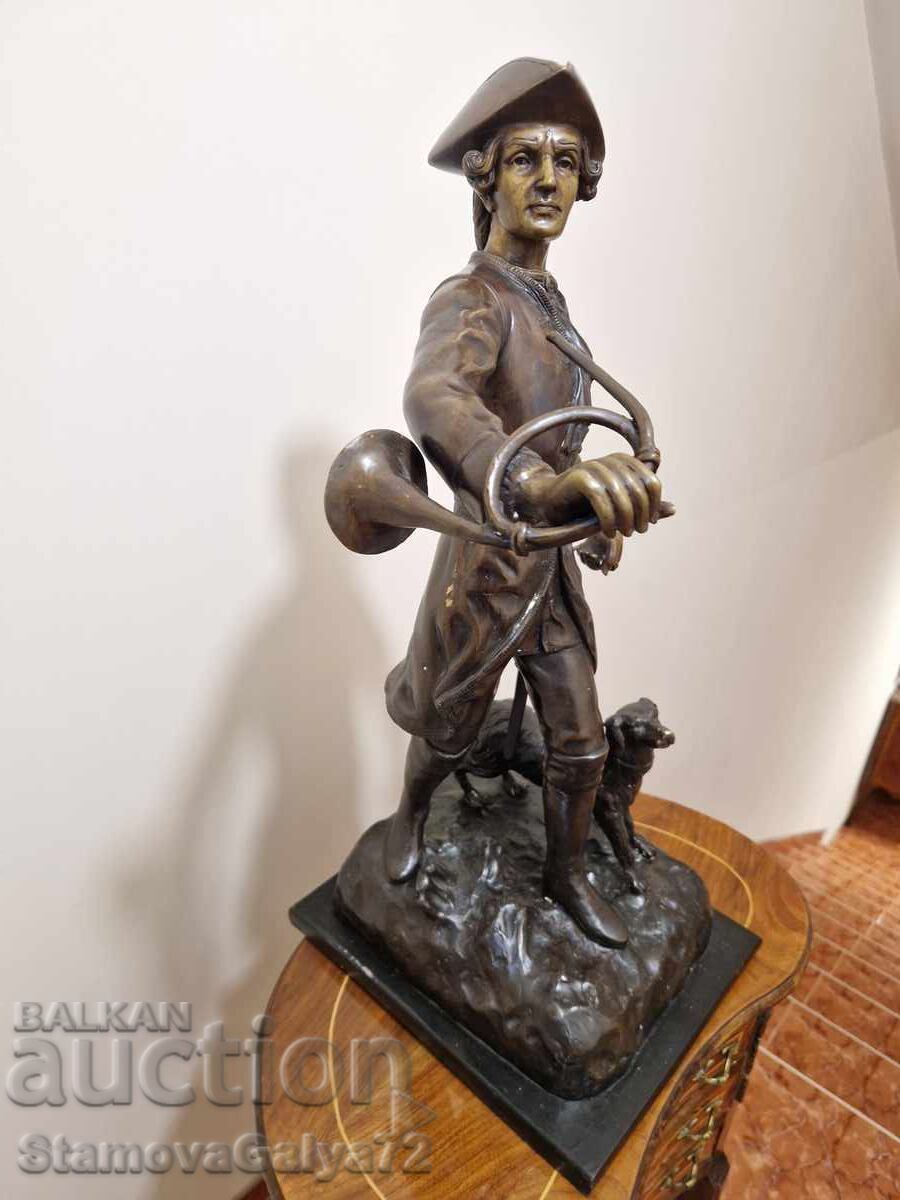 Figurină statuetă franceză antică din bronz, superbă - 5 Figurină statuetă franceză antică din bronz, superbă - 5