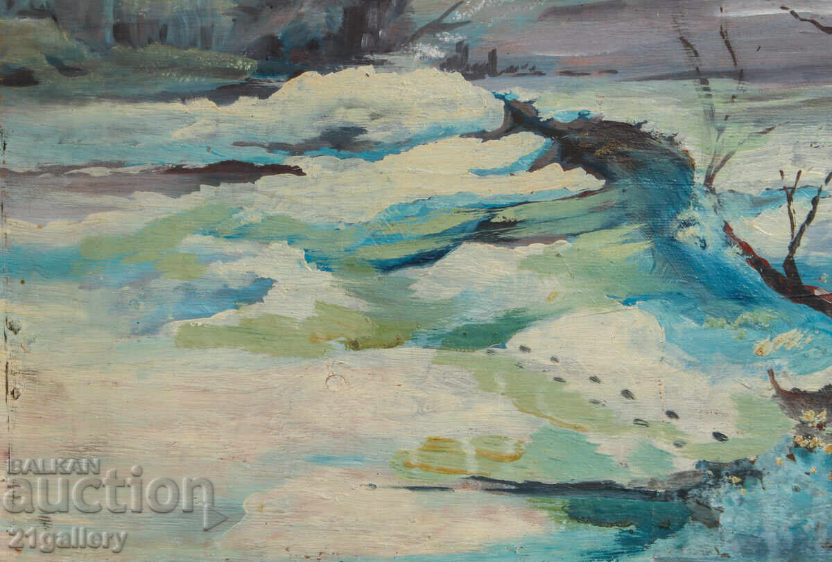 Ivan Antonov (1899 - 1983) peisaj, ulei pe pânză - 5