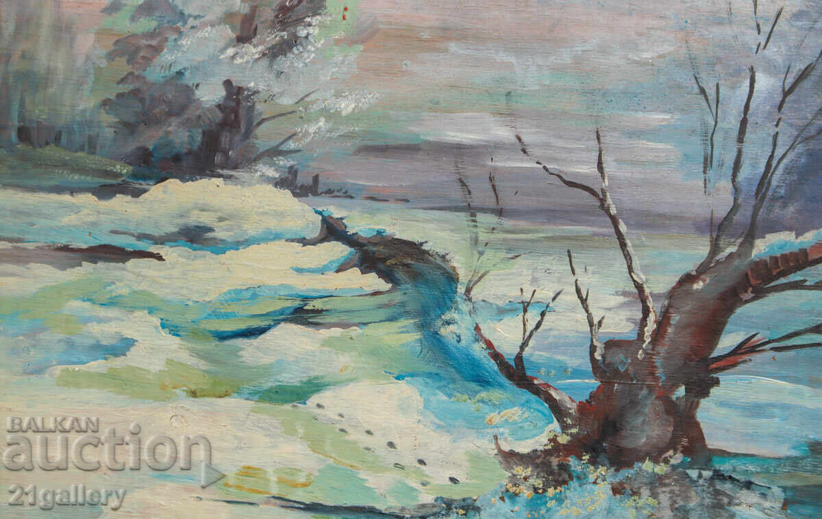 Ivan Antonov (1899 - 1983) peisaj, ulei pe pânză - 6