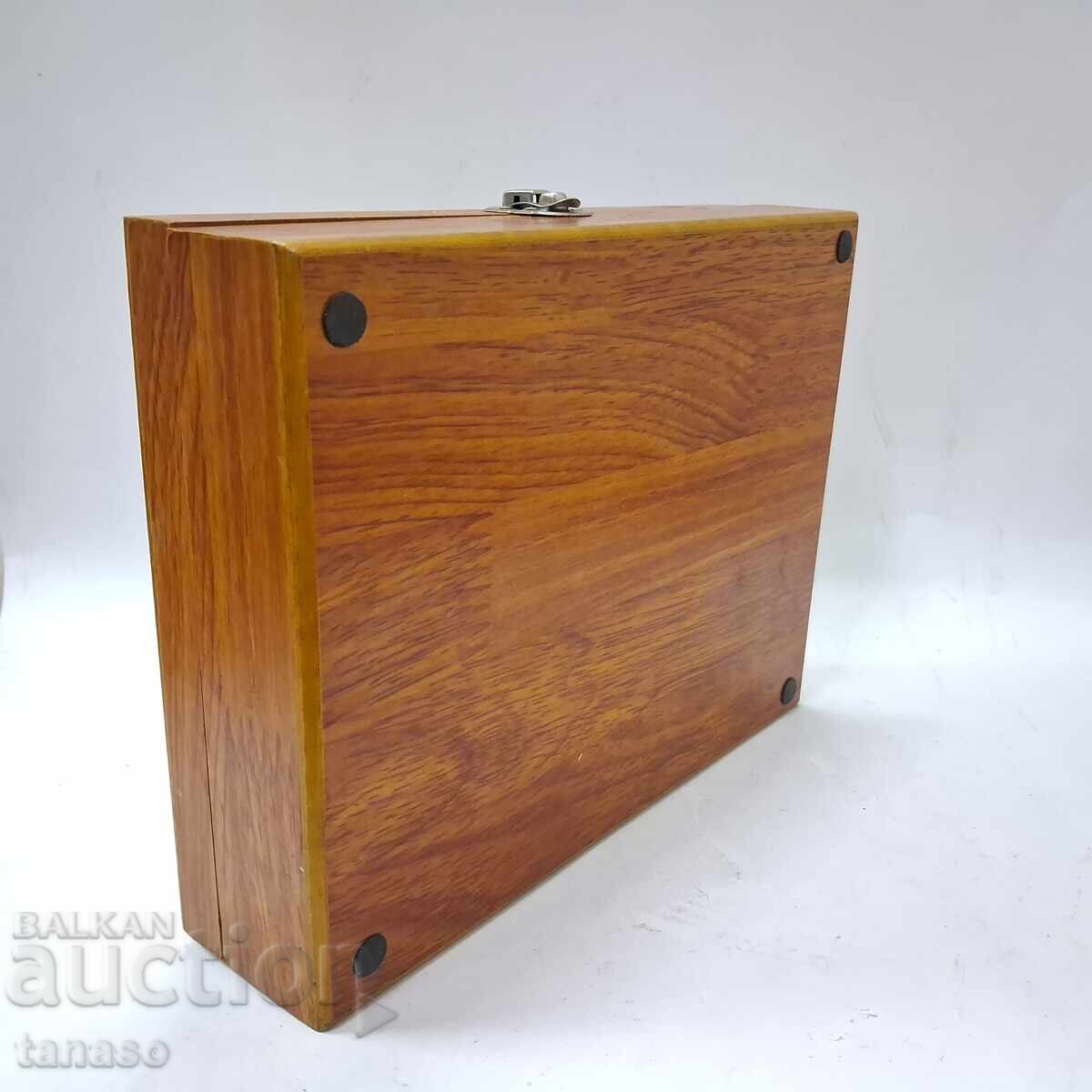 Set de joc pliabil din lemn - șah și dame - 6