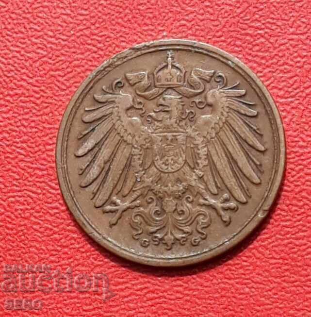 Germania-1 pfennig 1908 G-Karlsruhe cu preț € 0.76 | 1.49 BGN