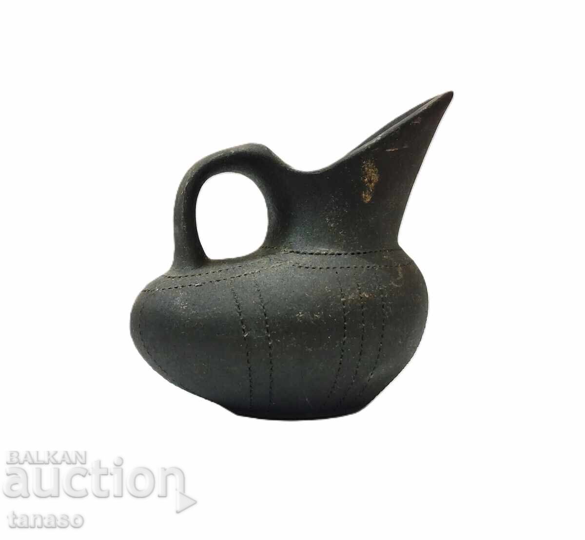 Δημοπρασία Παλαιό κεραμικό κανάτι τύπου Μπουκέρο (Bucchero)