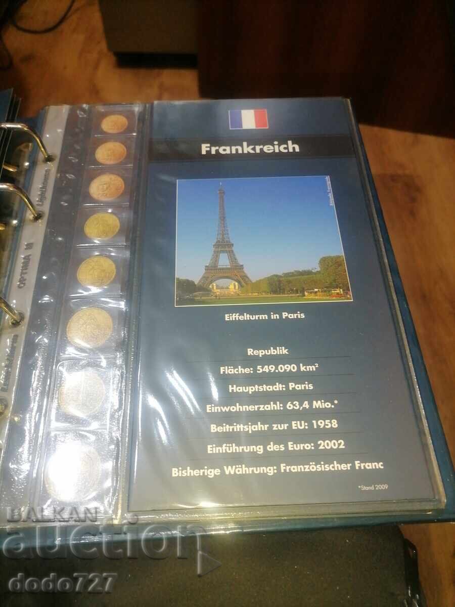 Clasor pentru monede Euro. Folosit - 5