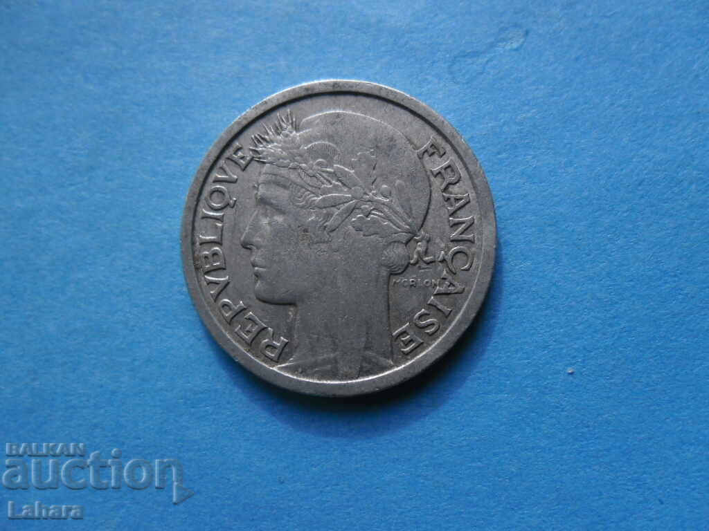 1 franc 1957 Franța cu preț € 0.22 | 0.43 BGN