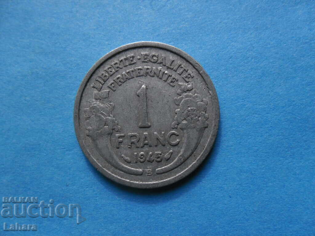1 франк 1945  г. Франция