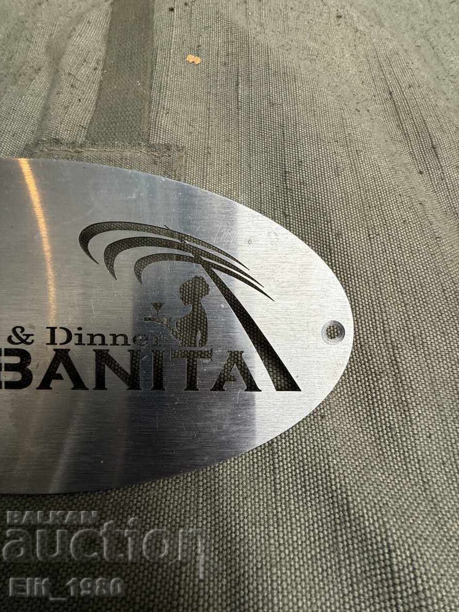 Metal advertising sign with price € 15.00 | 29.34 BGN