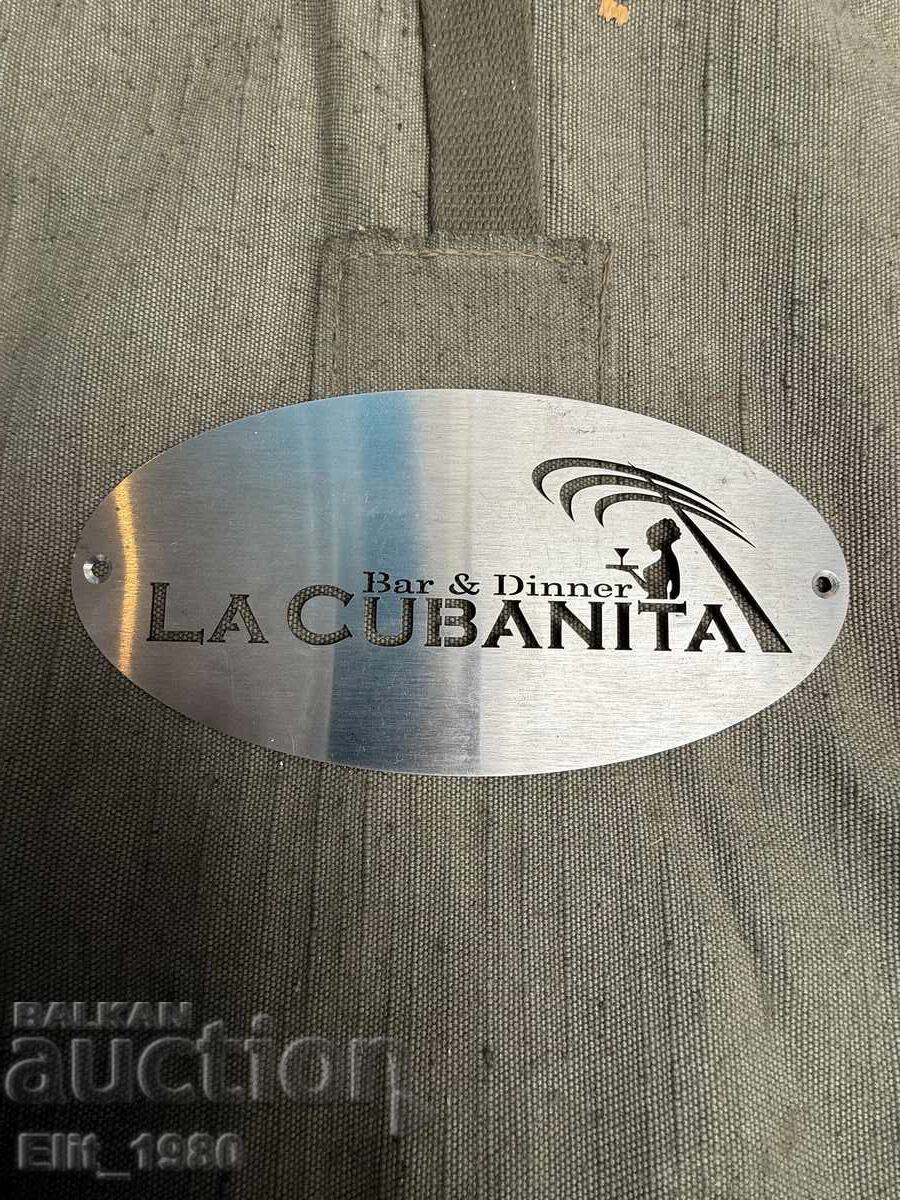 Metal advertising sign