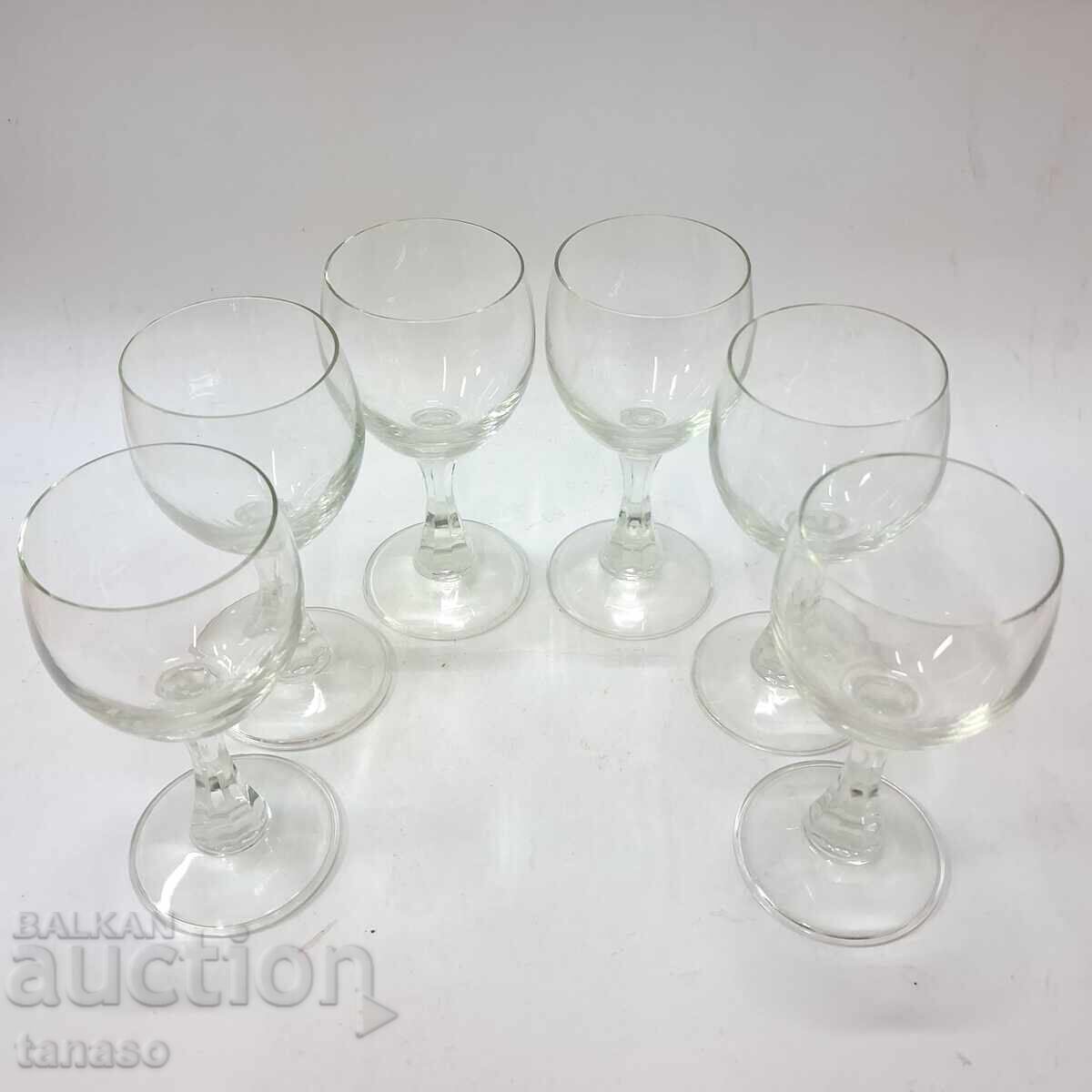 Set of 6 stemmed glass glasses for rakia, aperitif - 5