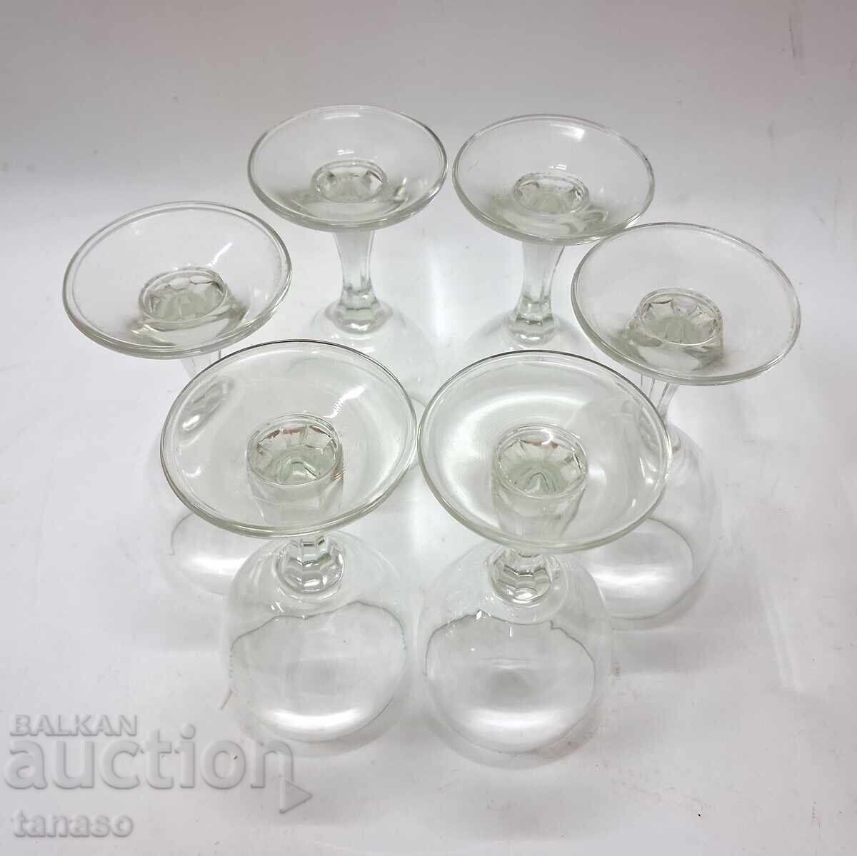 Set of 6 stemmed glass glasses for rakia, aperitif - 7