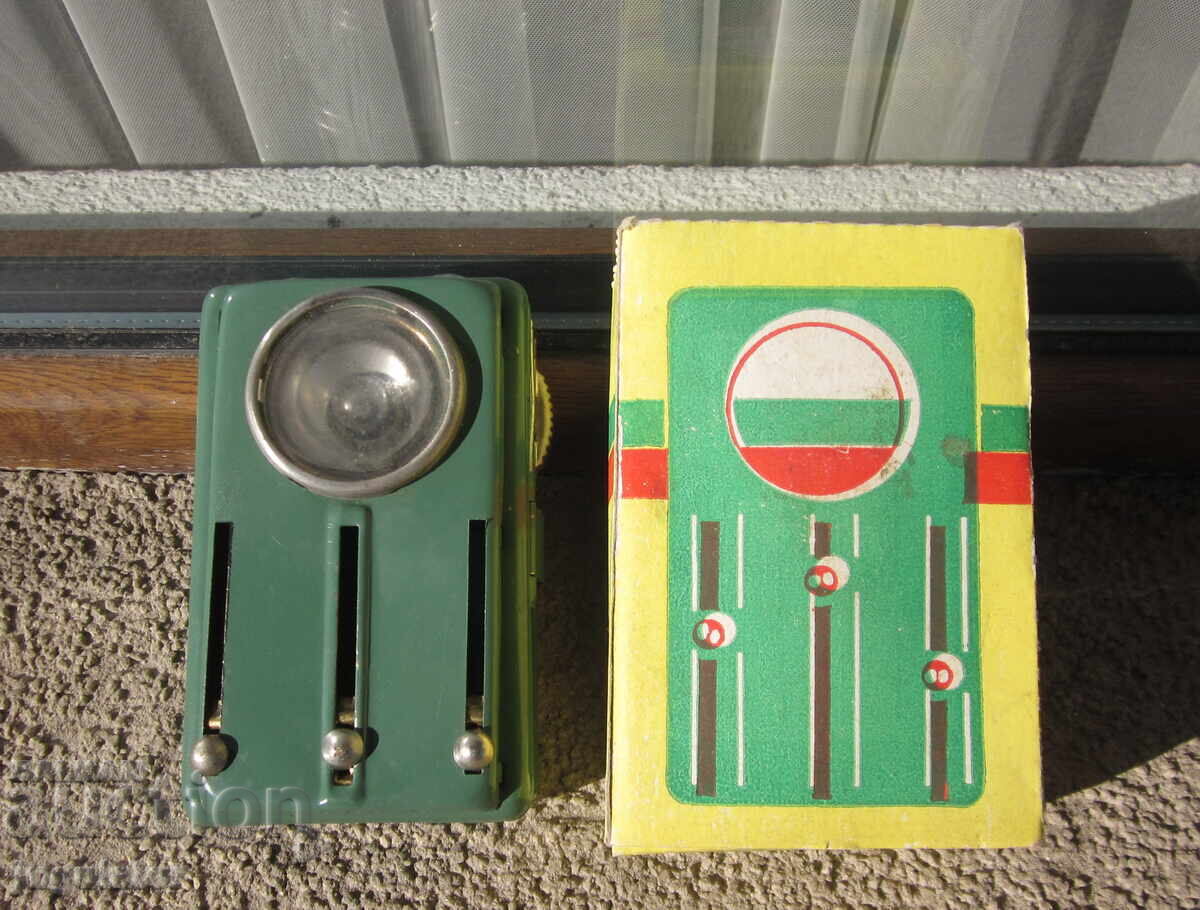 NRB Βουλγαρικό τετράχρωμο φακός από την εποχή του σοσιαλισμού με κουτί και βιβλιάριο - 5