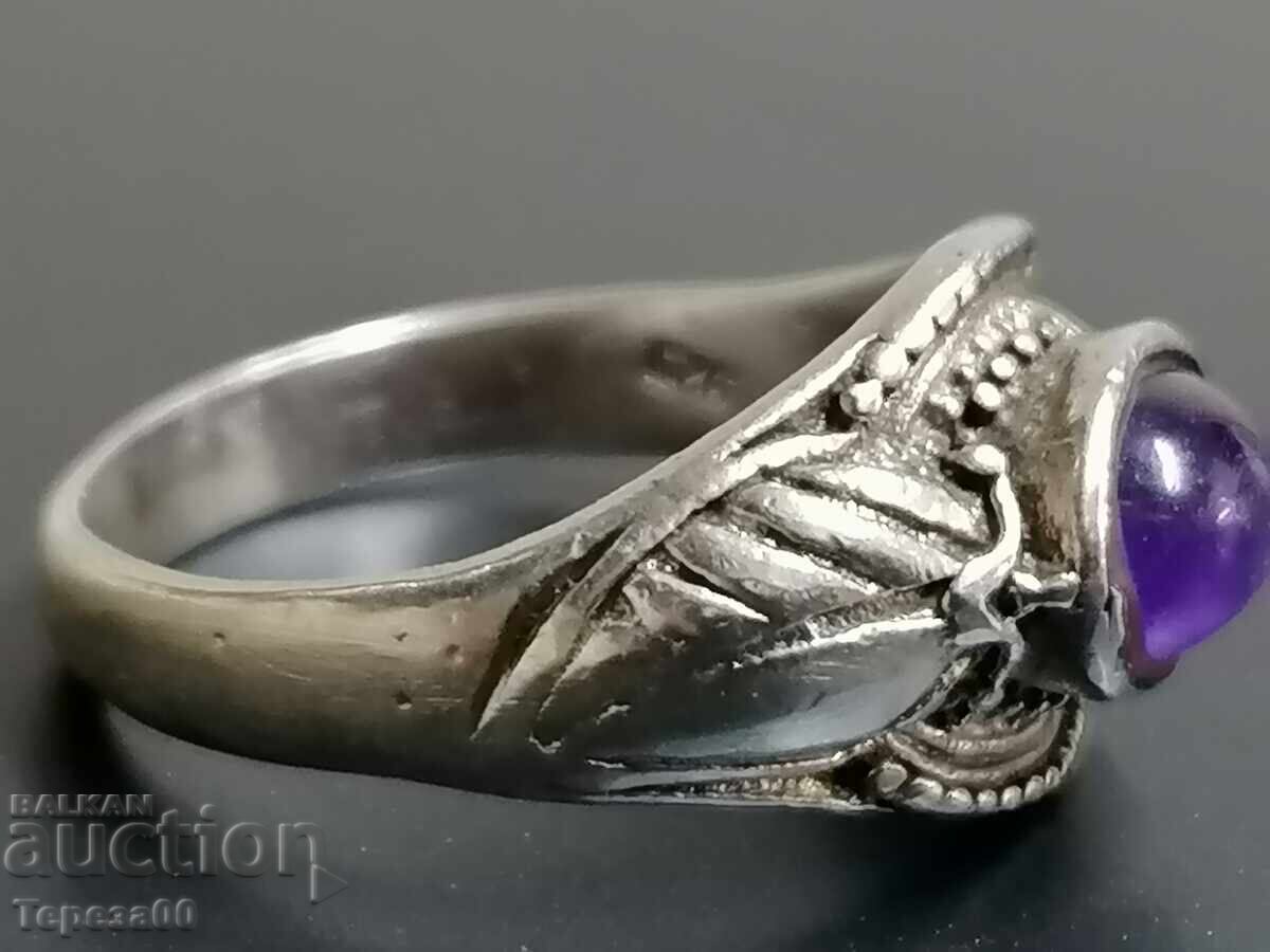 Licitație Inel de argint cu ametist
