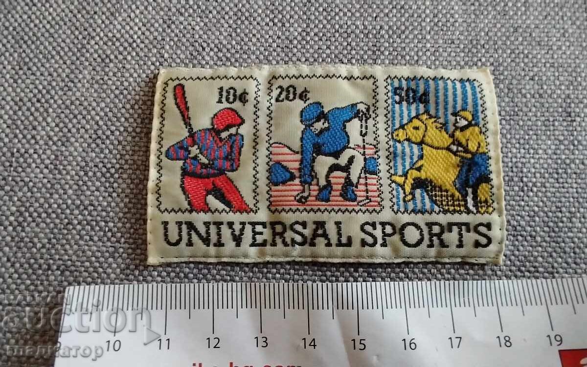 Παλιά αθλητική έμβλημα σήμα μπάλωμα μπέιζμπολ γκολφ ιππασία