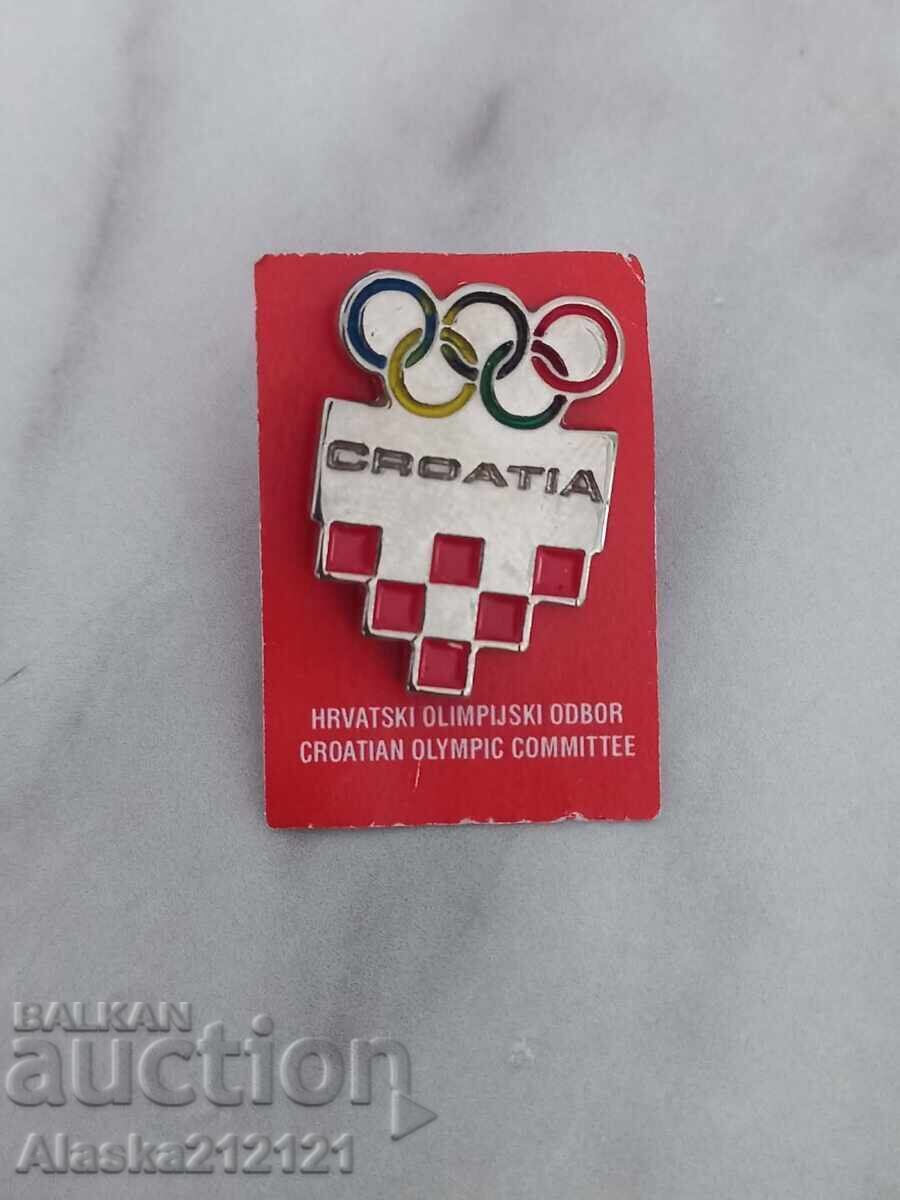 Значка - Олимпийски комитет на Хърватска с цена € 2.00 | 3.91 лв.