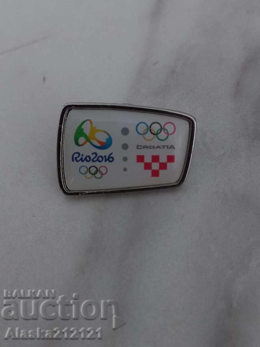 Insigna - Comitetul Olimpic Croat - Rio 2016
