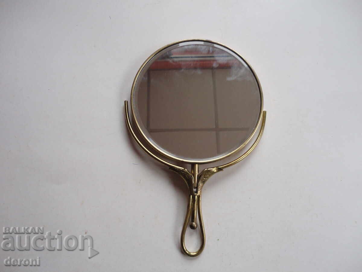 Oglindă de masă din bronz, incredibilă - 6