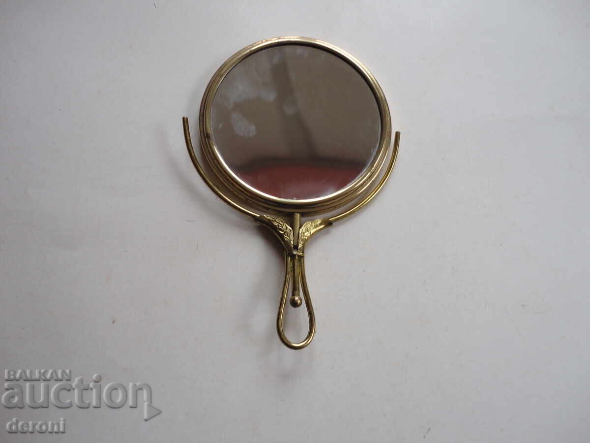 Oglindă de masă din bronz, incredibilă - 7