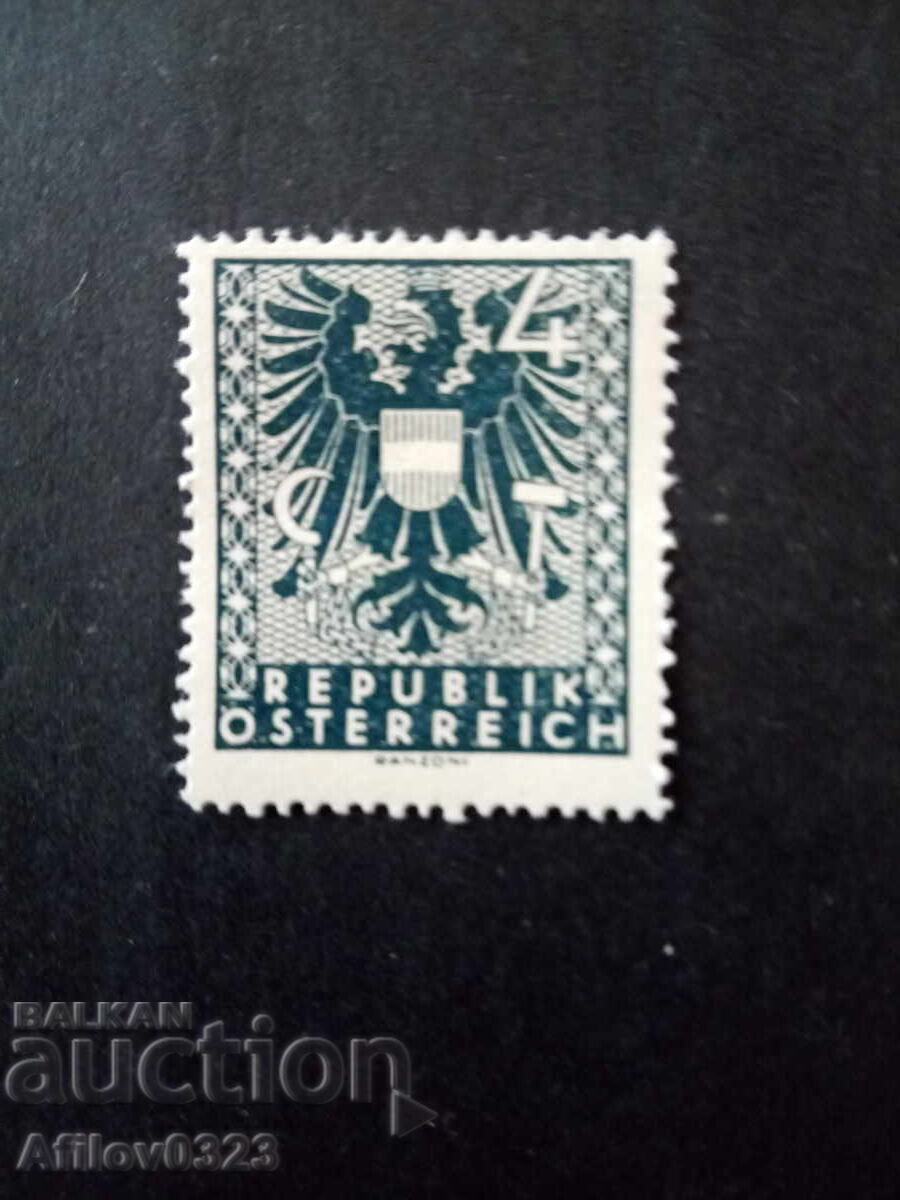Марка неупотребена - Австрия.