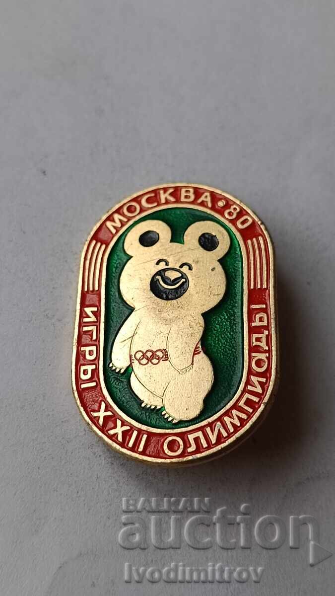 Ecuson Jocurile Olimpice XXII Moscova '80 Ursuleț