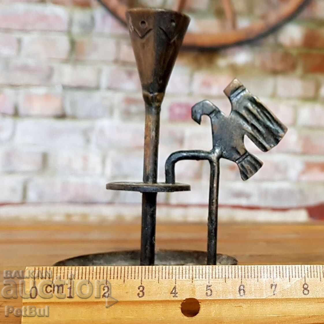 Old Candelabra - Wrought Iron - Bulgaria 1968 - 5 Old Candelabra - Wrought Iron - Bulgaria 1968 - 5