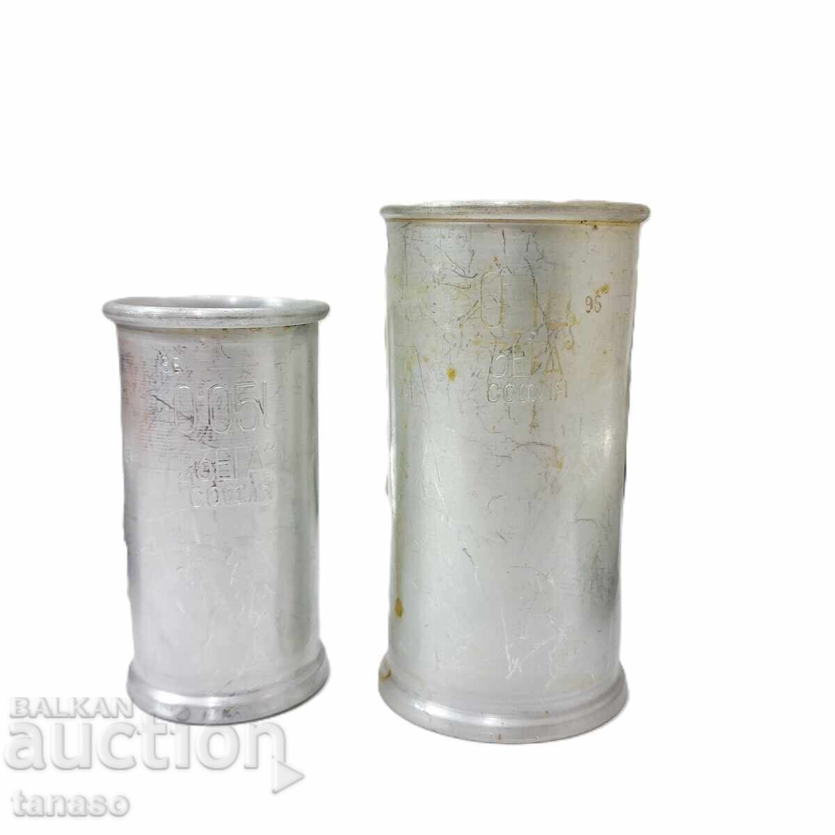 Old metal liquid measures - 7