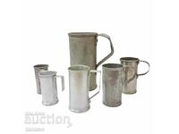 Old metal liquid measures