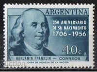 1956 Argentina. 250 ani de la nașterea lui Benjamin Franklin