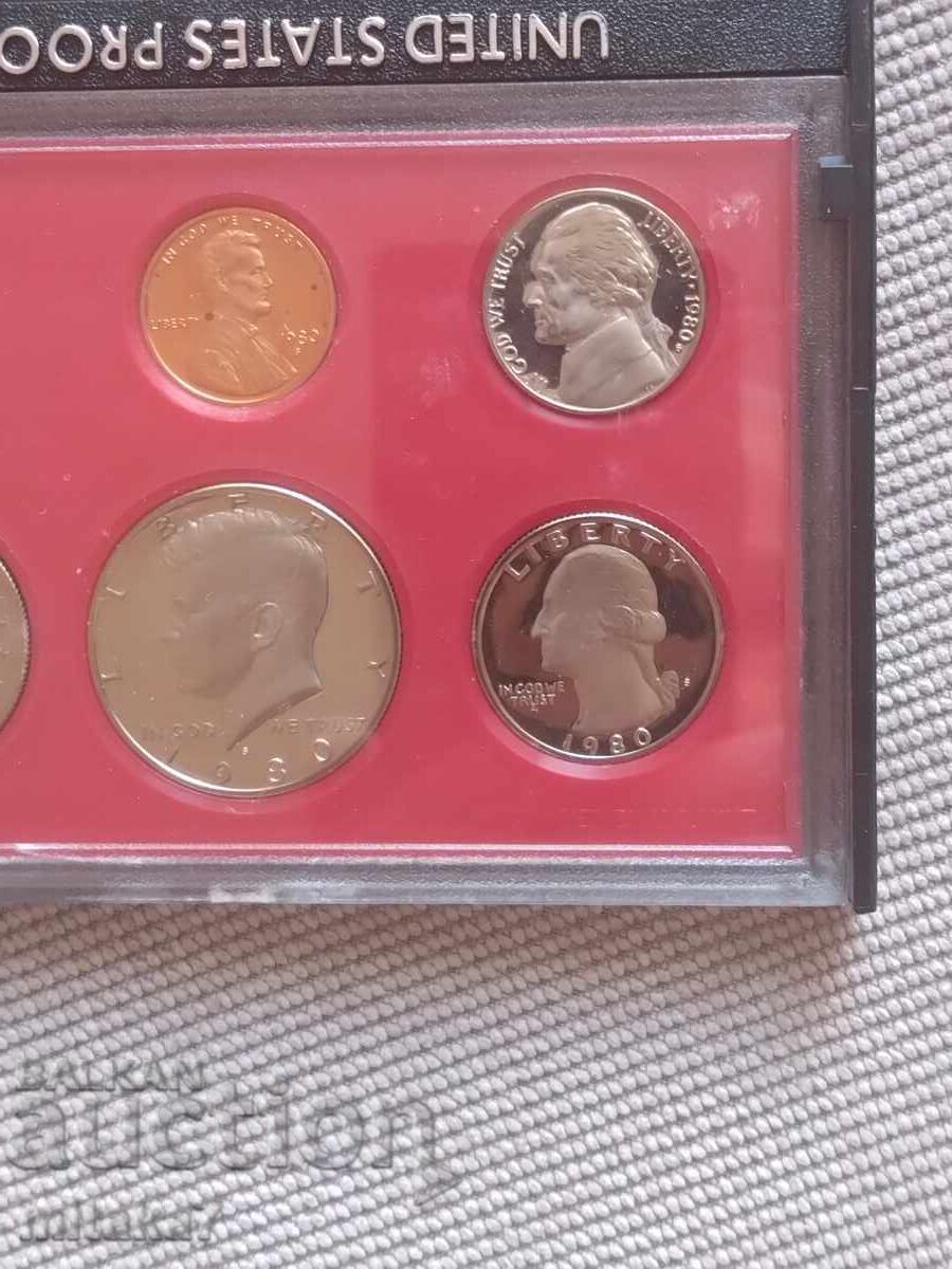 Licitație Set de monede 1980, SUA