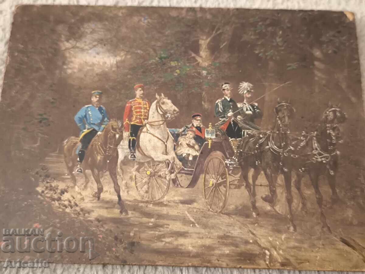 Tablou Împăratul Wilhelm I cu prințul moștenitor Friedrich - 6 Tablou Împăratul Wilhelm I cu prințul moștenitor Friedrich - 6
