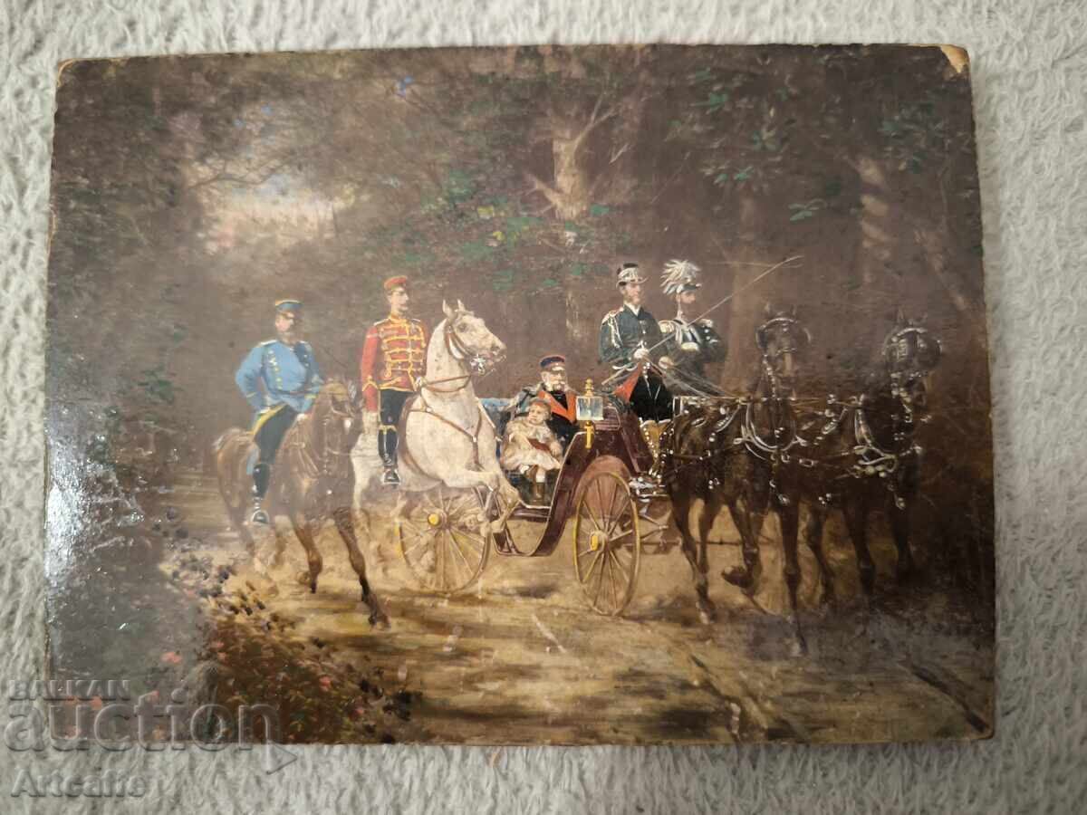 Painting of Emperor Wilhelm I with Crown Prince Friedrich - 7