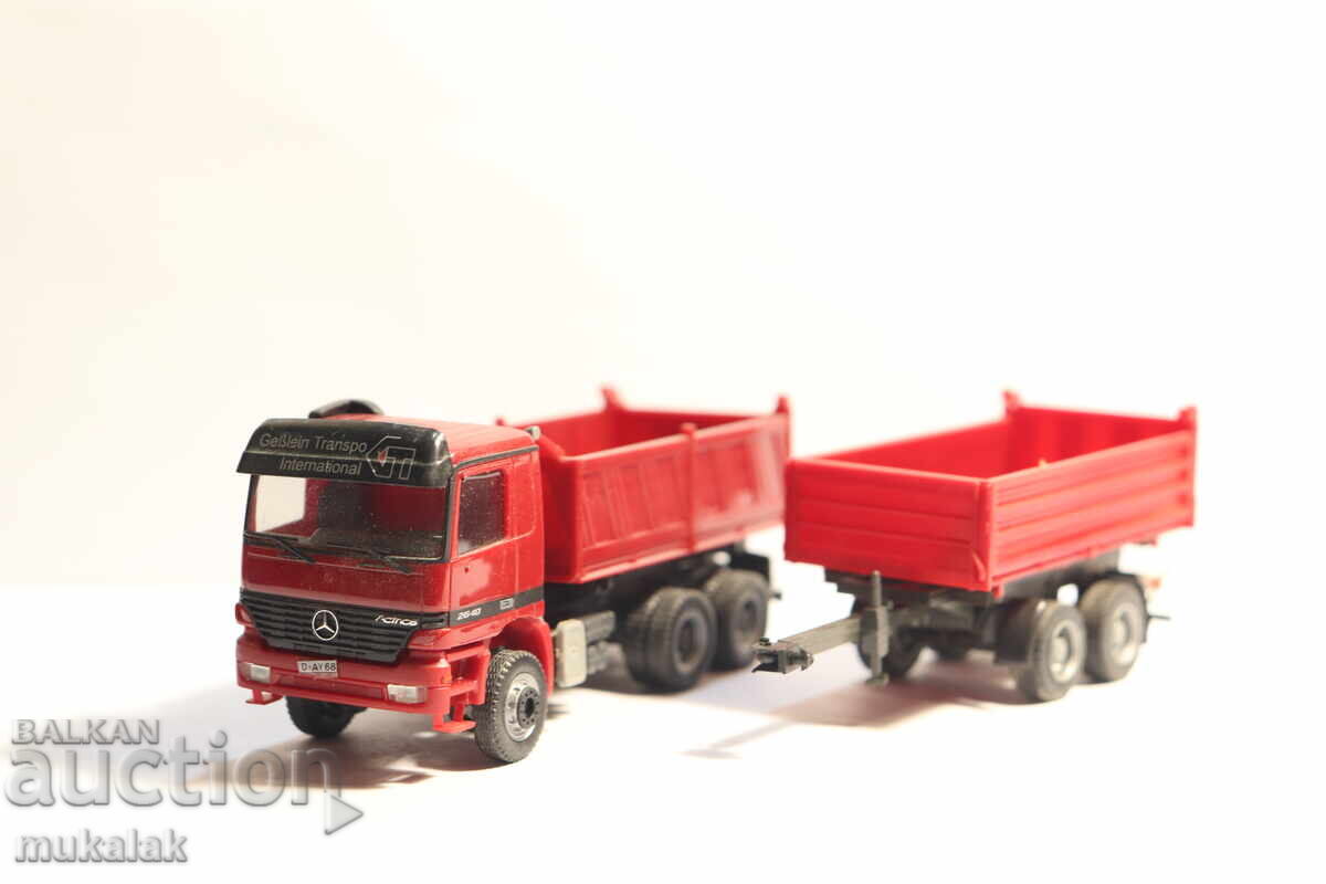 Δημοπρασία HERPA H0 1/87 MERCEDES ACTROS ΣΑΜΟΣΒΑΛ ΓΟΝΔΟΛΑ ΦΟΡΤΗΓΟ