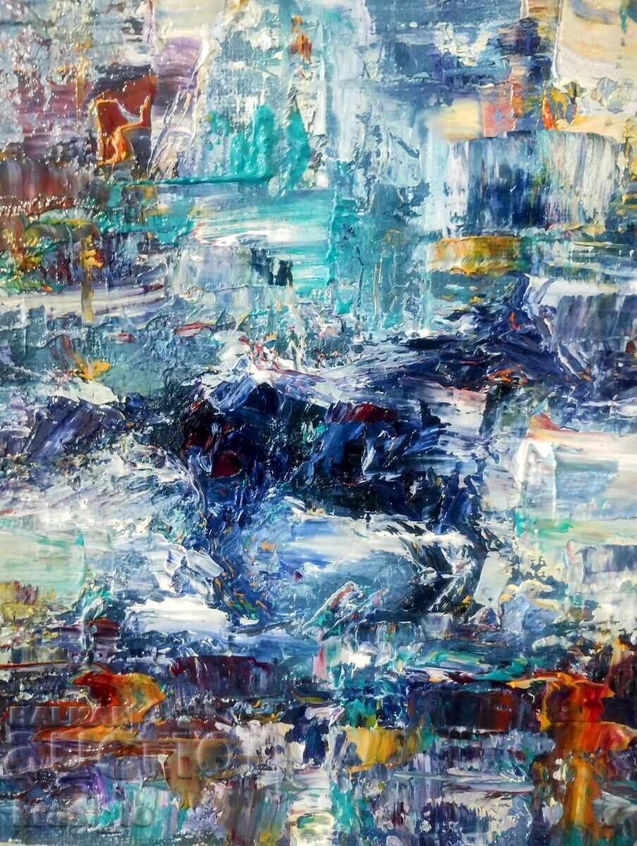 Poza autorului. Picturi în ulei pe pânză.