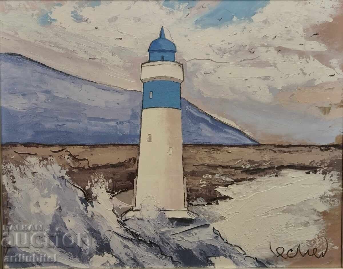 Георги Лечев (1949-2025) картина - 55 х 65 см. + подарък! с цена € 2498.98 | 4887.58 лв.