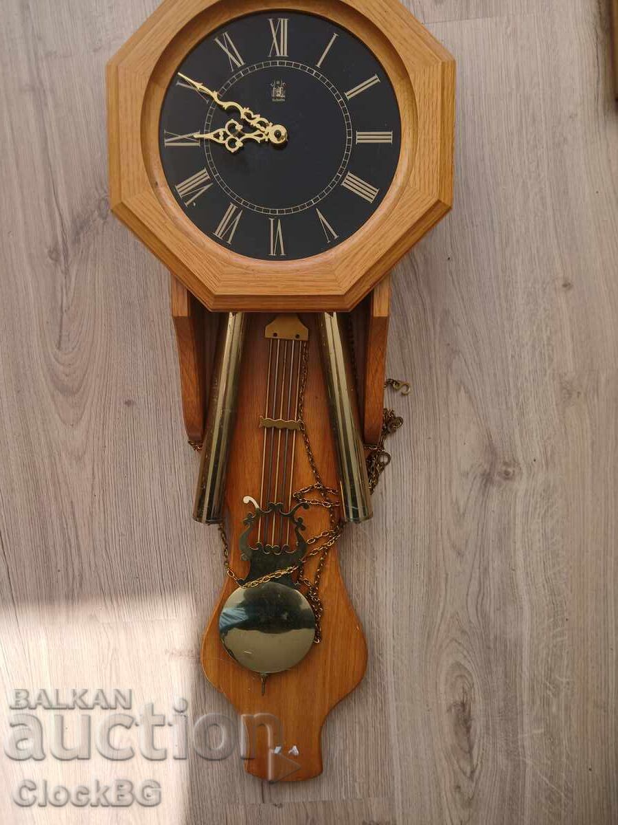 Oak modern clock