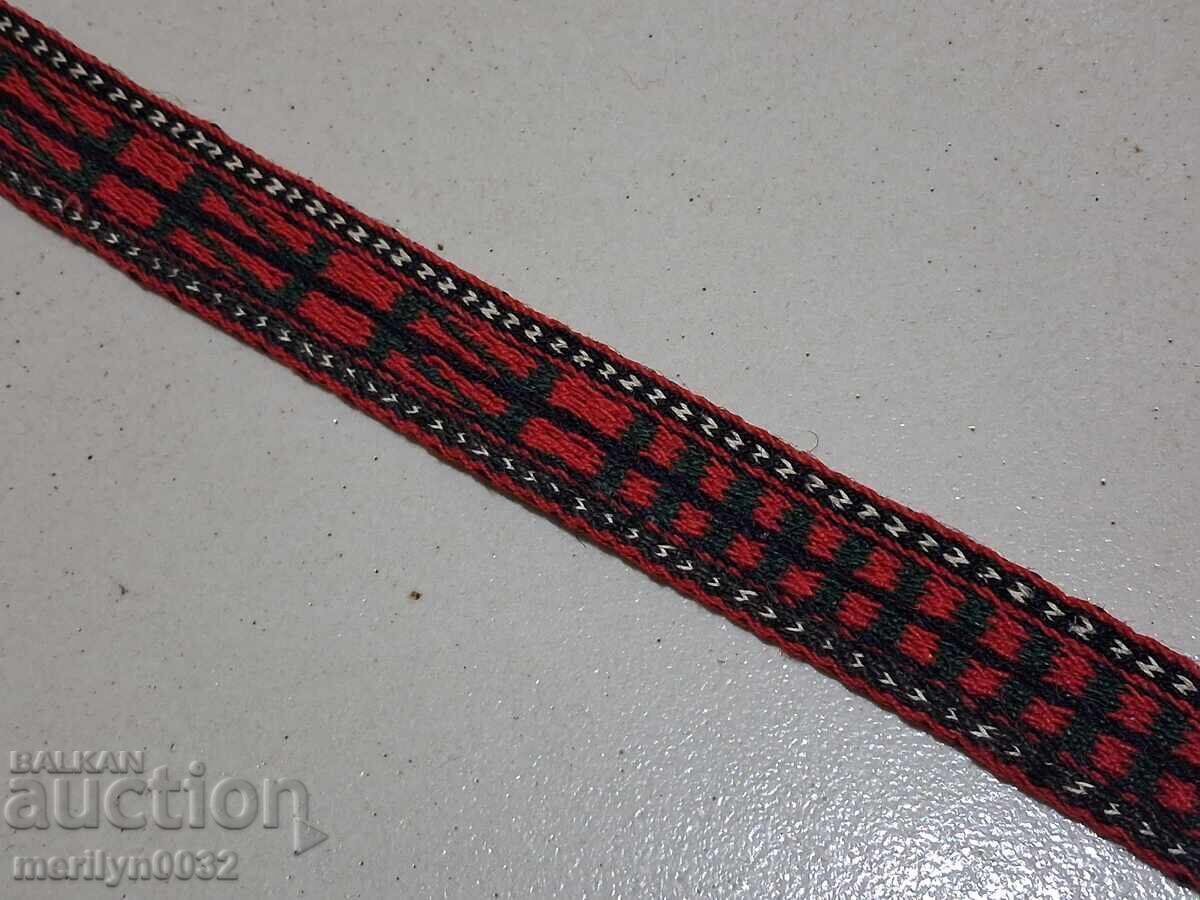 Παράδοση Παλιό χειροποίητο πλεχτό ζωνάκι 3.08 μέτρα ζώνη παραδοσιακή φορεσιά