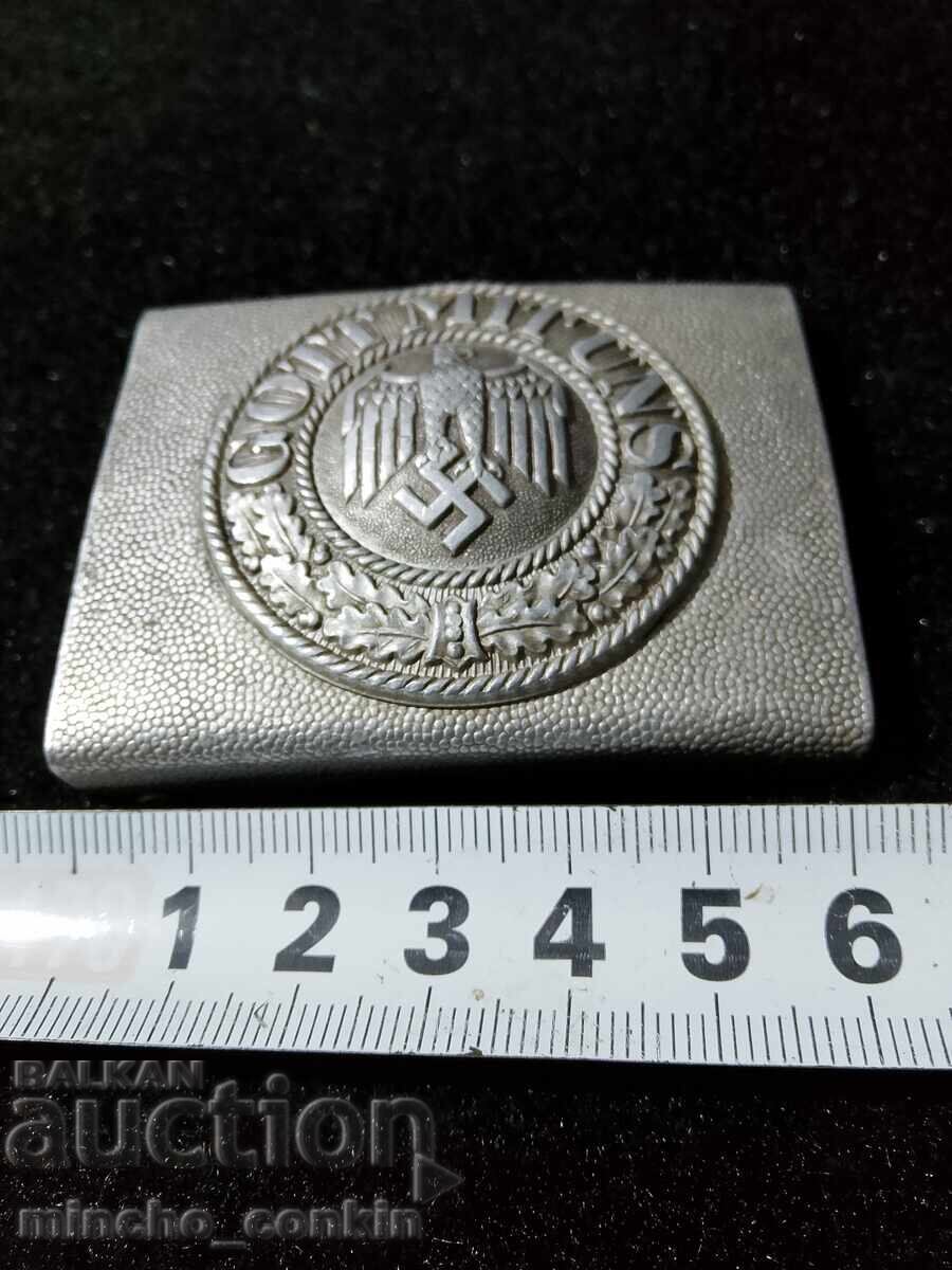 Παραδοσιακή αγκράφα ζώνης Wehrmacht WWII αυθεντική - 5