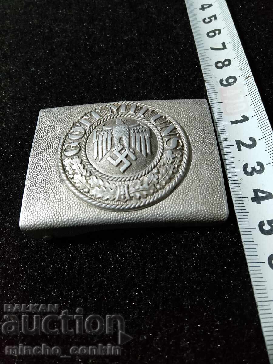 Παραδοσιακή αγκράφα ζώνης Wehrmacht WWII αυθεντική - 6