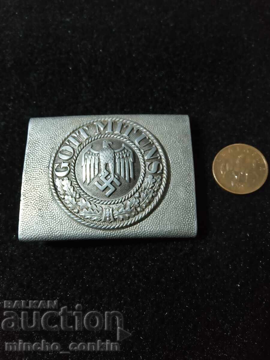 Παραδοσιακή αγκράφα ζώνης Wehrmacht WWII αυθεντική - 7