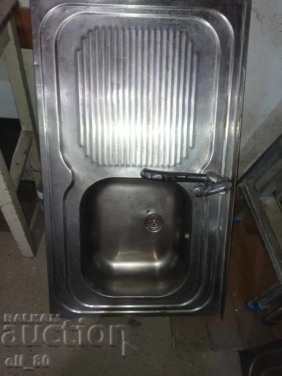 Νιπτήρας χρωμίου Σιλίστρα 1 μέτρο επί 60 εκ - 5