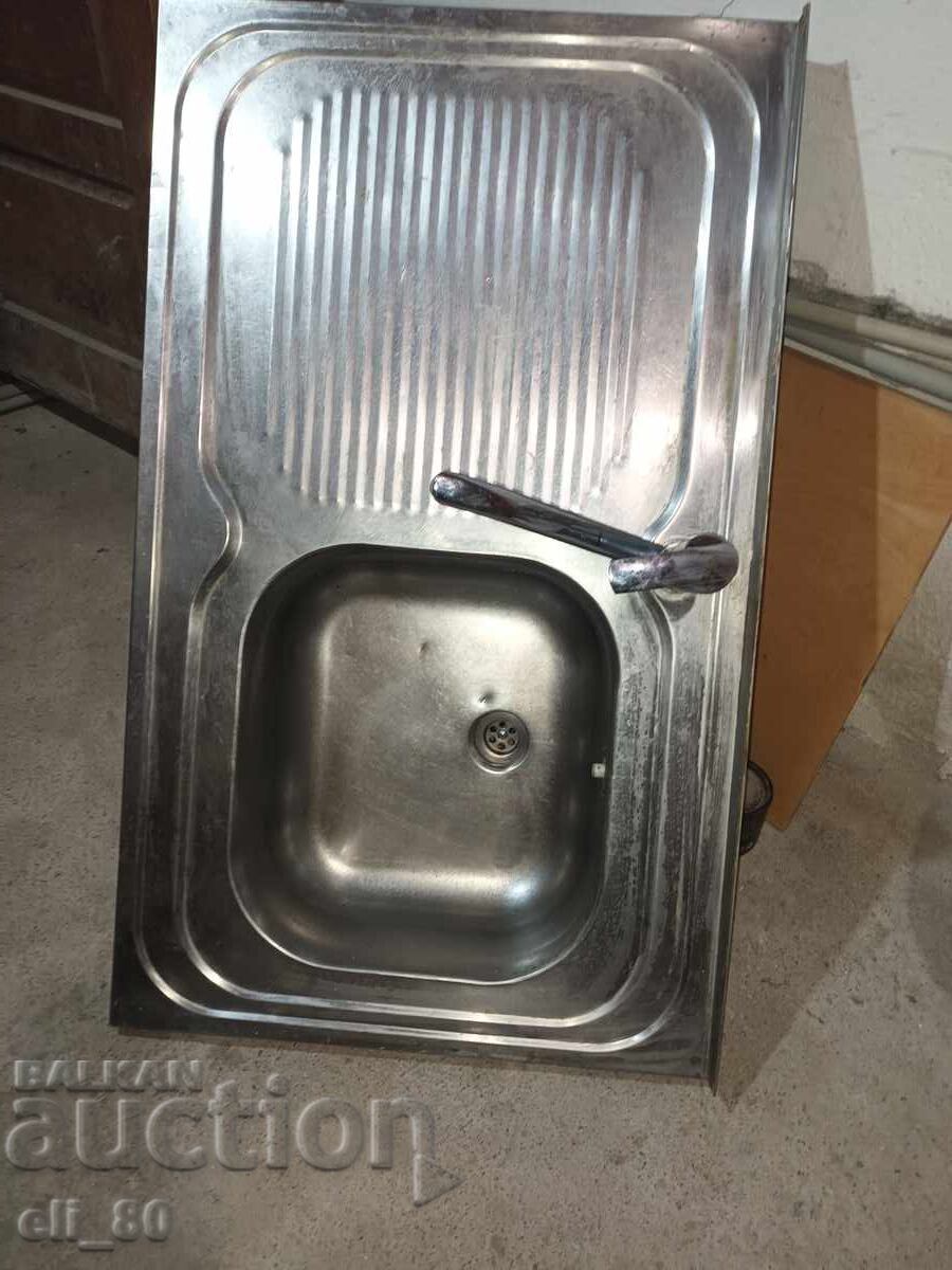 Νιπτήρας χρωμίου Σιλίστρα 1 μέτρο επί 60 εκ - 6